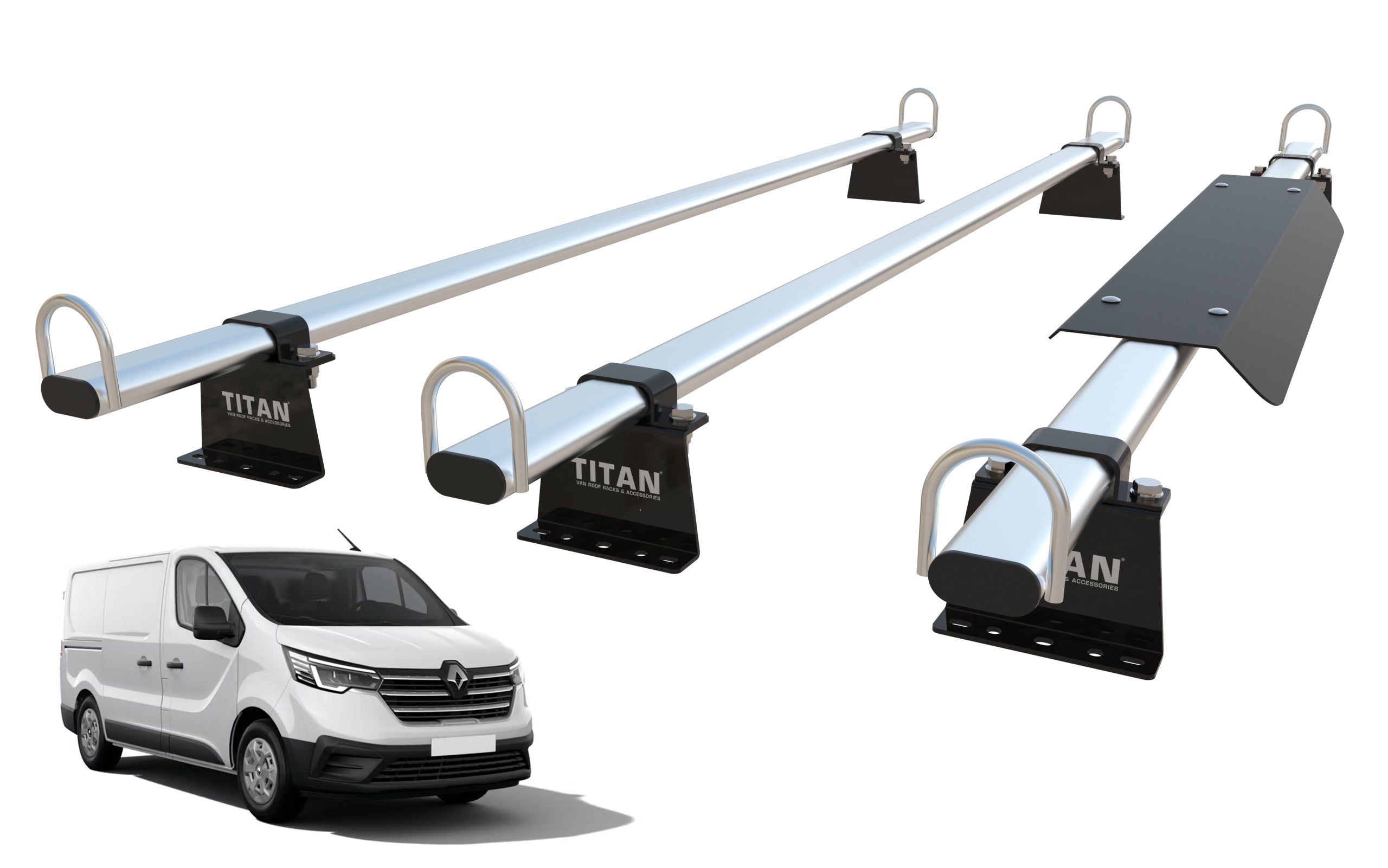 Vauxhall Vivaro Roof Rack 3 Bars - (2014-2019) - TITAN WorkReady