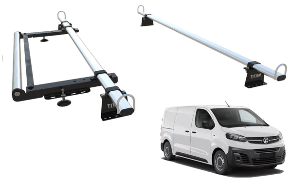 Vauxhall Vivaro Roof Rack - 2 Bars & Roller - TITAN WorkReady (Mk3 - 2020 Onward)