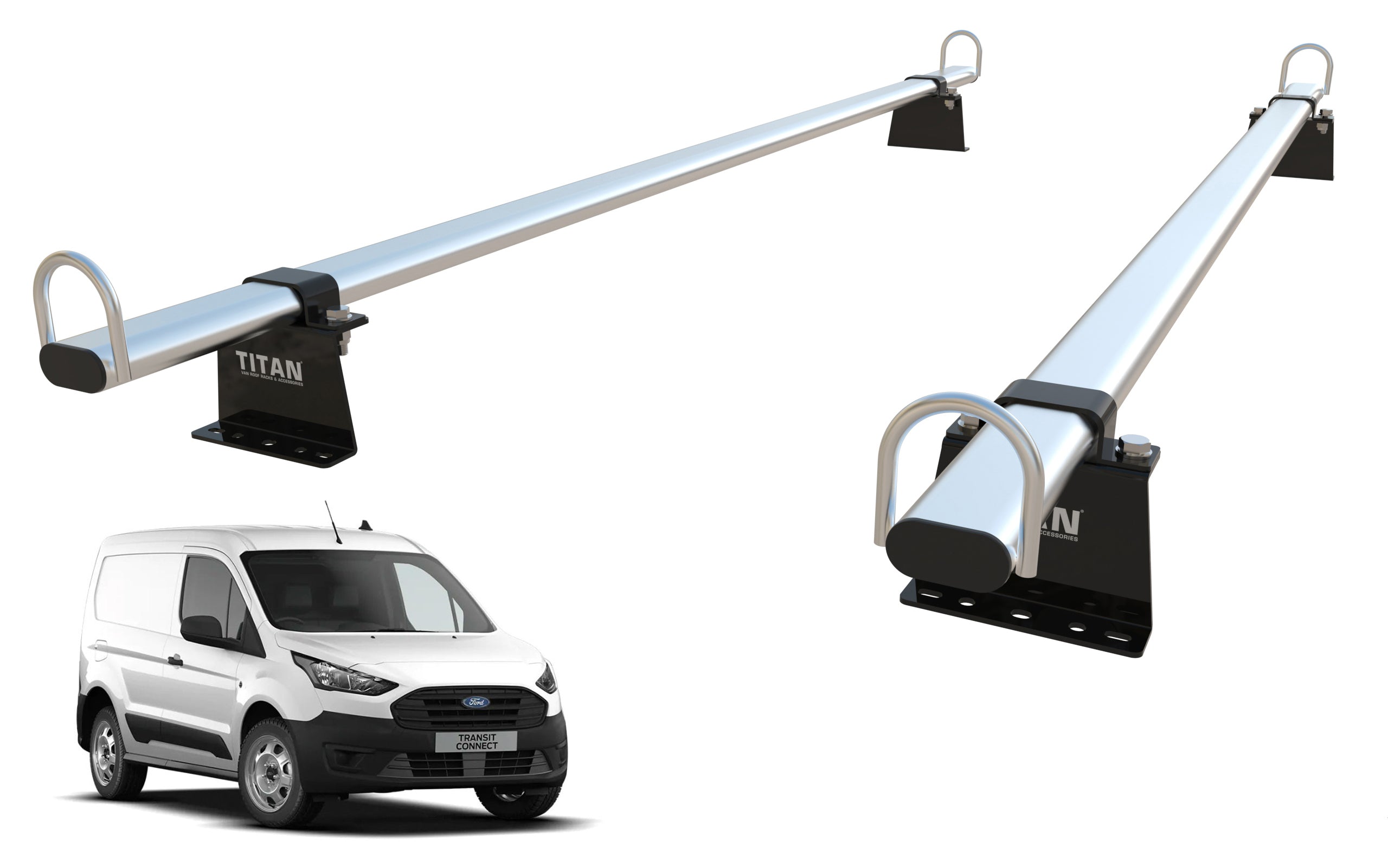 Ford Transit Connect Van Roof Rack, 2 Bars - TITAN WorkReady (Mk2 - 2013-onward)