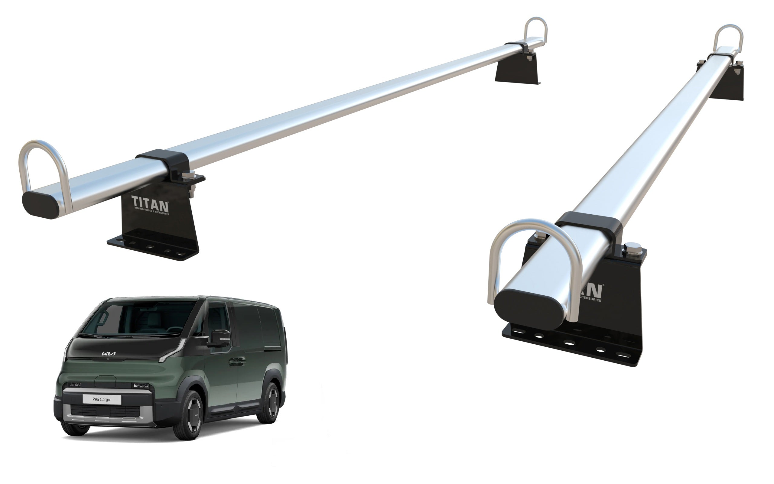 Kia PV5 Roof Rack, 2 Bars - TITAN WorkReady (2026 Onward)