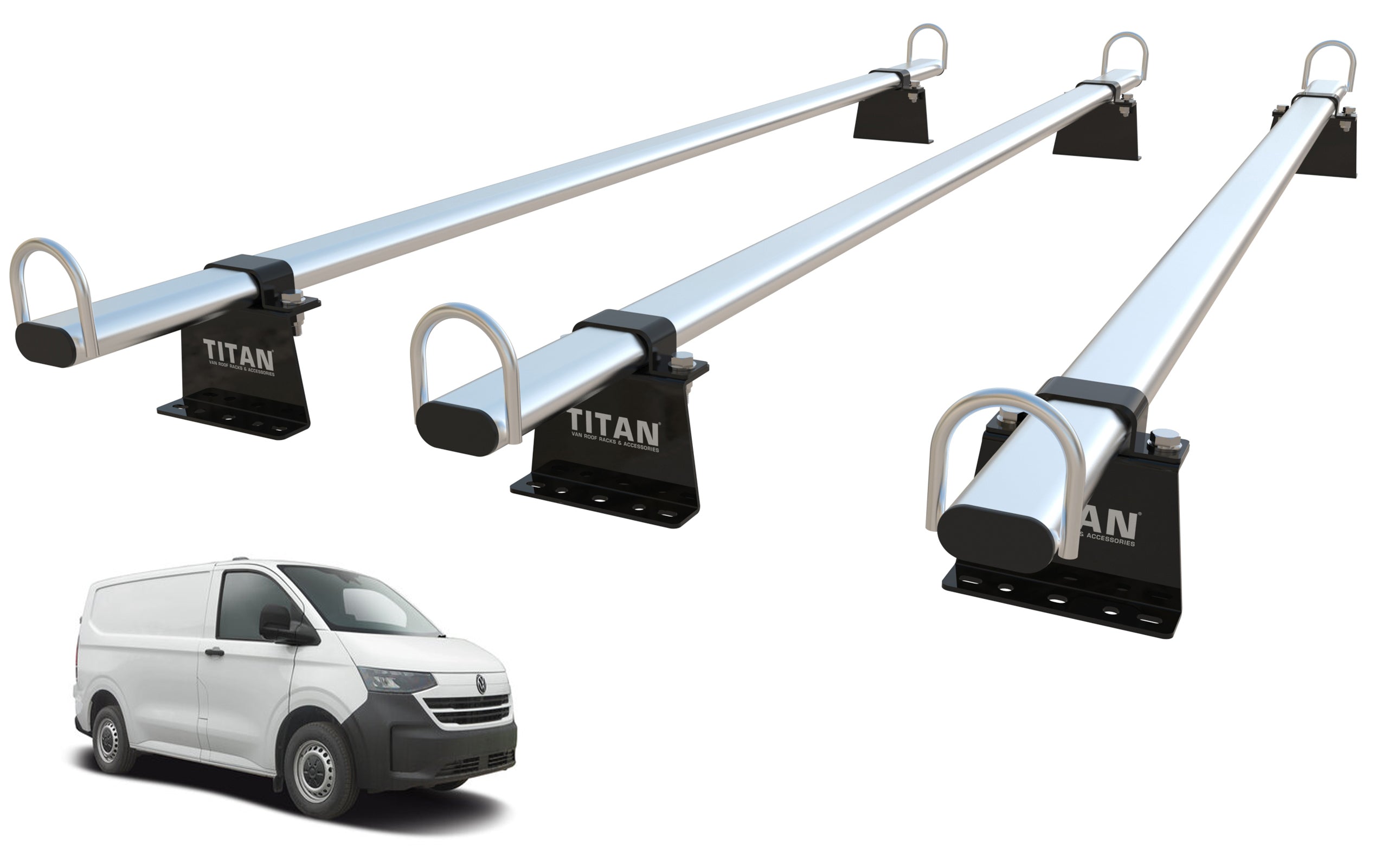 VW Transporter T7 NEW SHAPE (2025 onwards) Roof Rack Bars - TITAN ...