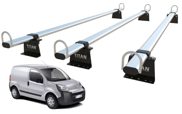 Fiat Fiorino Roof Rack, 3 Bars - TITAN WorkReady