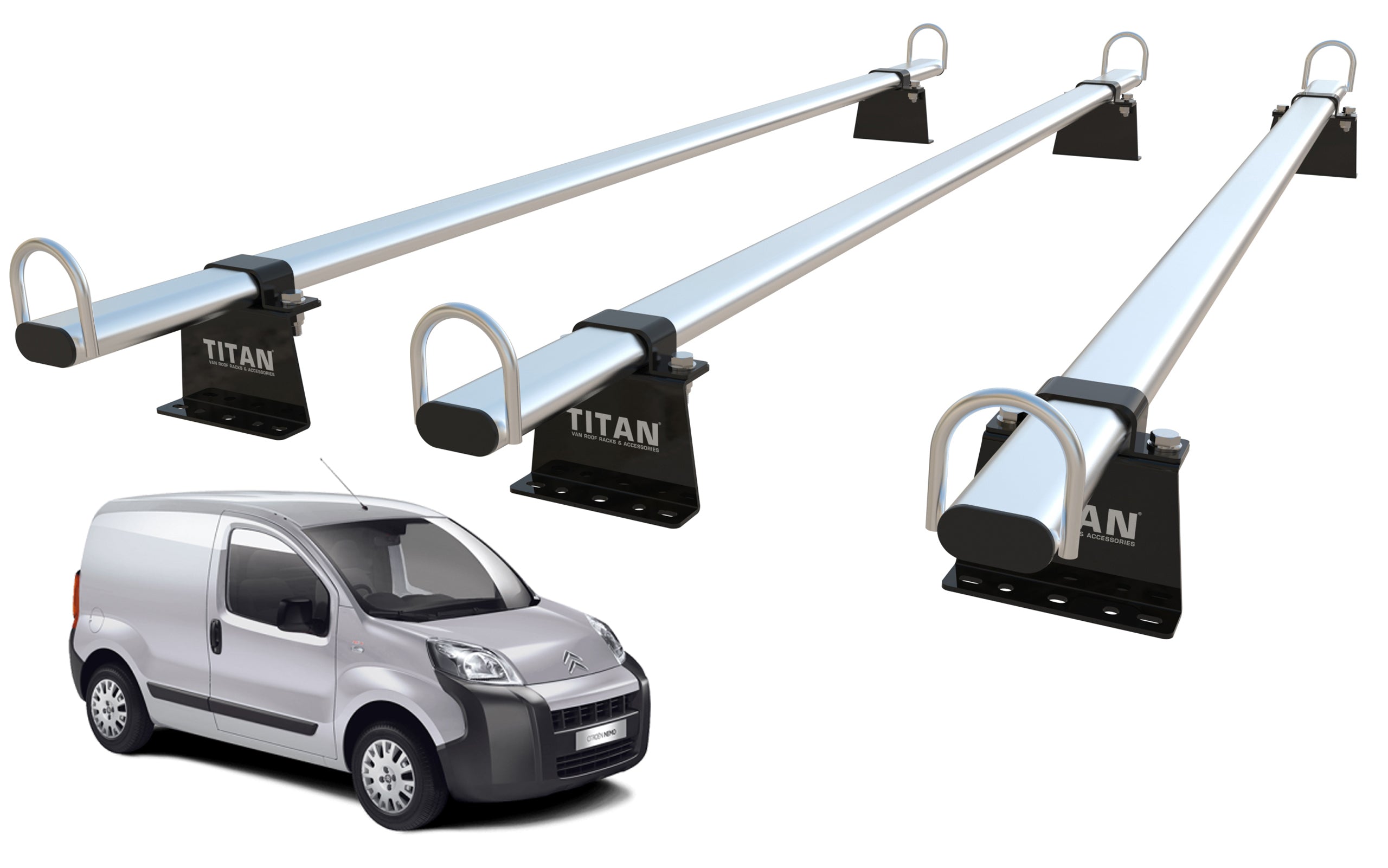 Citroen Nemo Roof Rack, 3 Bars - TITAN WorkReady