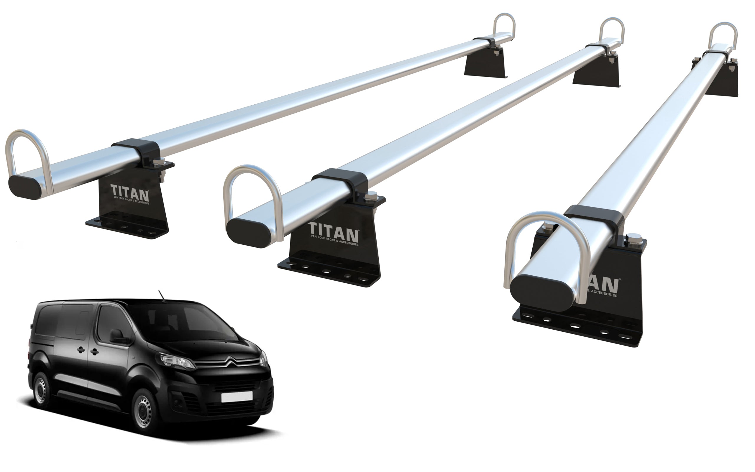 Peugeot Expert Roof Rack, 3 Bars - TITAN WorkReady  (2016 Onward)