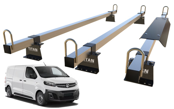 Vauxhall Vivaro Mk3 (2019-onward) Roof Rack 3 Bars Heavy-Duty TITAN Construction Grade