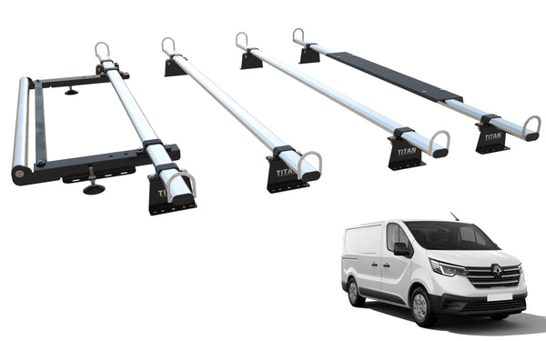 Vauxhall Vivaro Roof Rack 4 Bars & Roller - (2014-2019) - TITAN WorkReady (Copy)