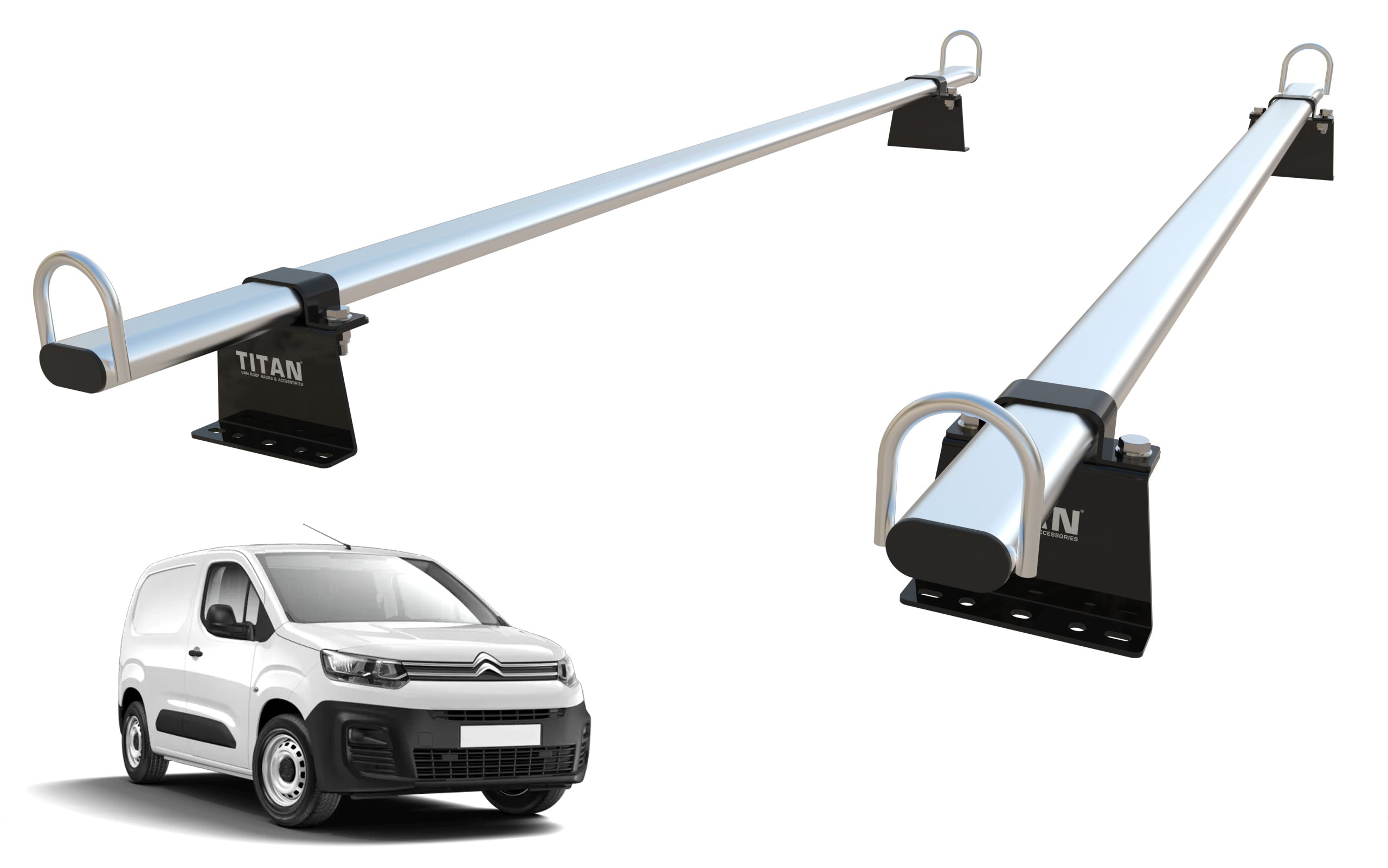 Toyota ProAce CITY Roof Rack, 2 Bars - TITAN WorkReady (2022 Onward)