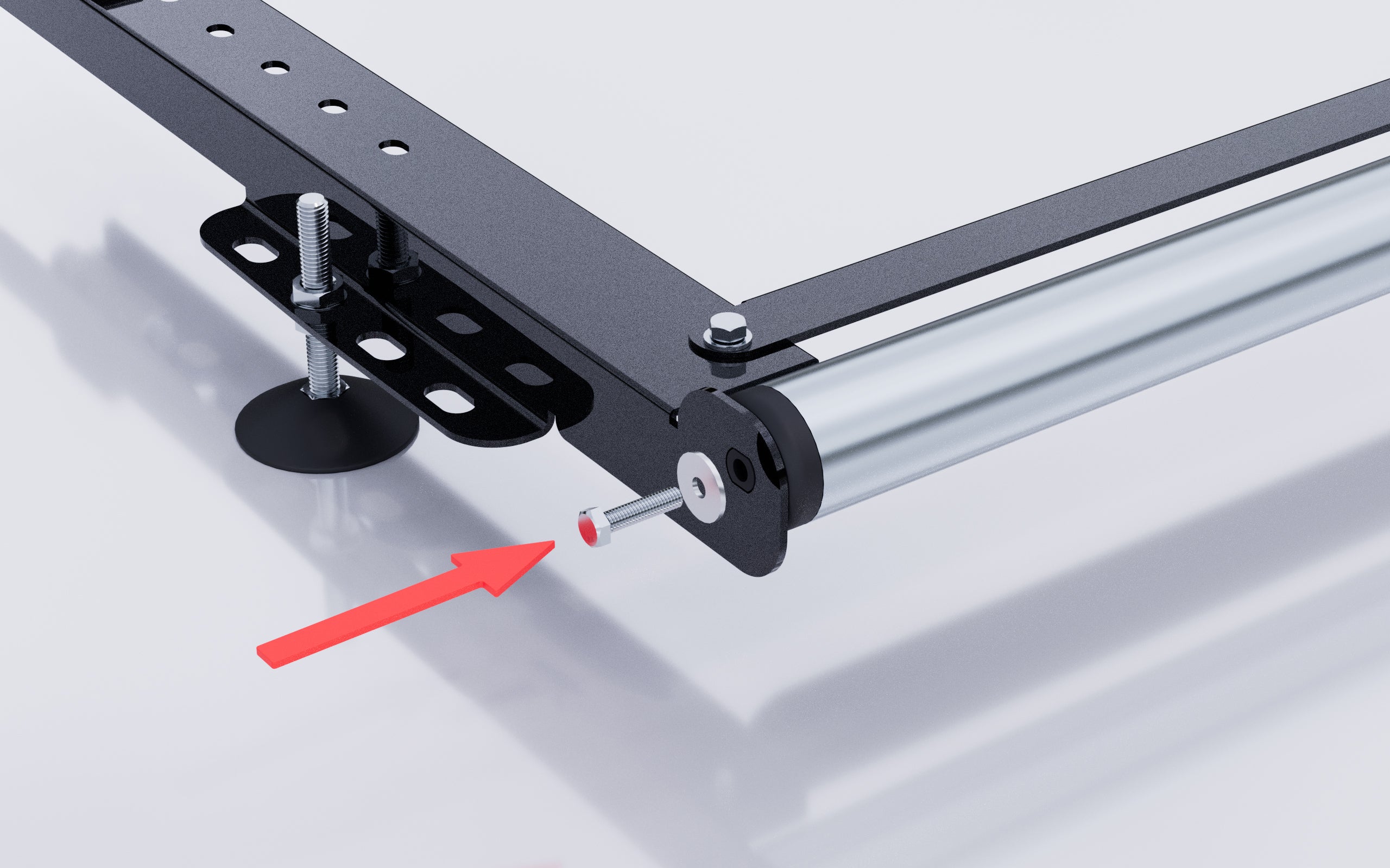 Roller kit for Titan roof bars. R750-S400 (Vans with Double Rear Doors)