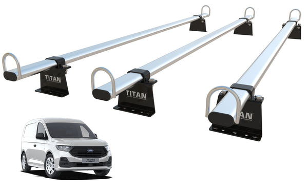 Ford Connect MK3 Roof Rack, 3 Bars - TITAN WorkReady (NEW SHAPE - 2025-onward)