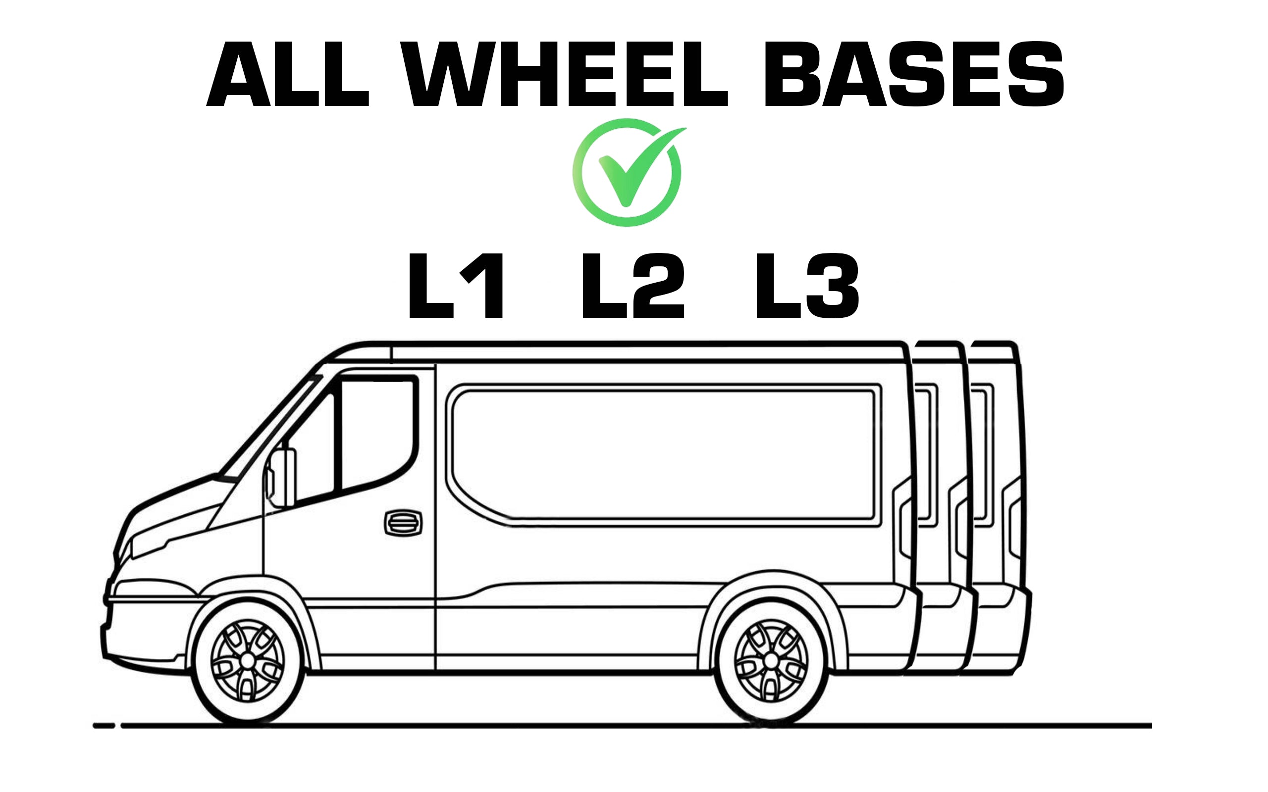 TITAN WorkReady Van Roof Rack 4 Bars - Compatible Fittings to fit a VW CAFTER van (2006-2016 models) - With Rear Roller kit