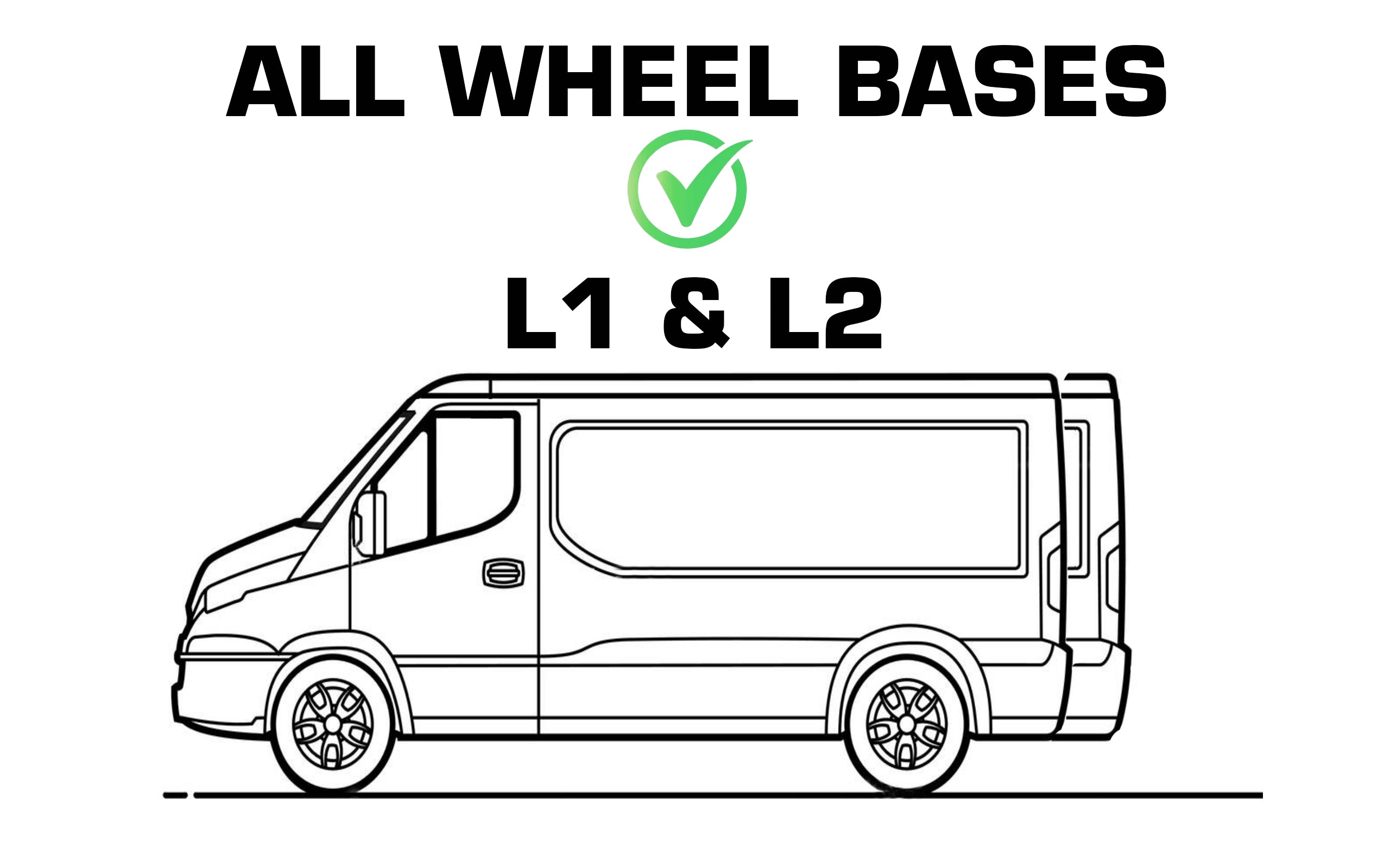 VW Transporter T7 Roof Rack, 3 Bars - TITAN WorkReady  (Mk2 2025 Onwards)