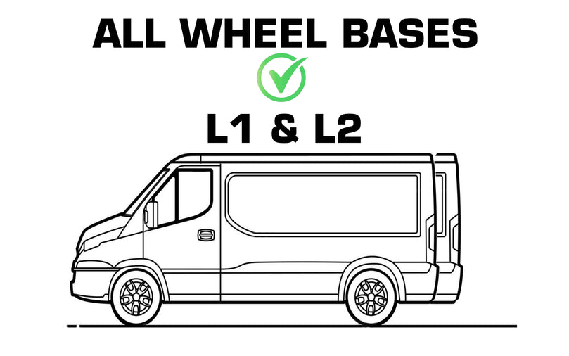 FORD TRANSIT CUSTOM (2012-2023) Roof Rack Bars - TITAN WorkReady 3-BAR Set