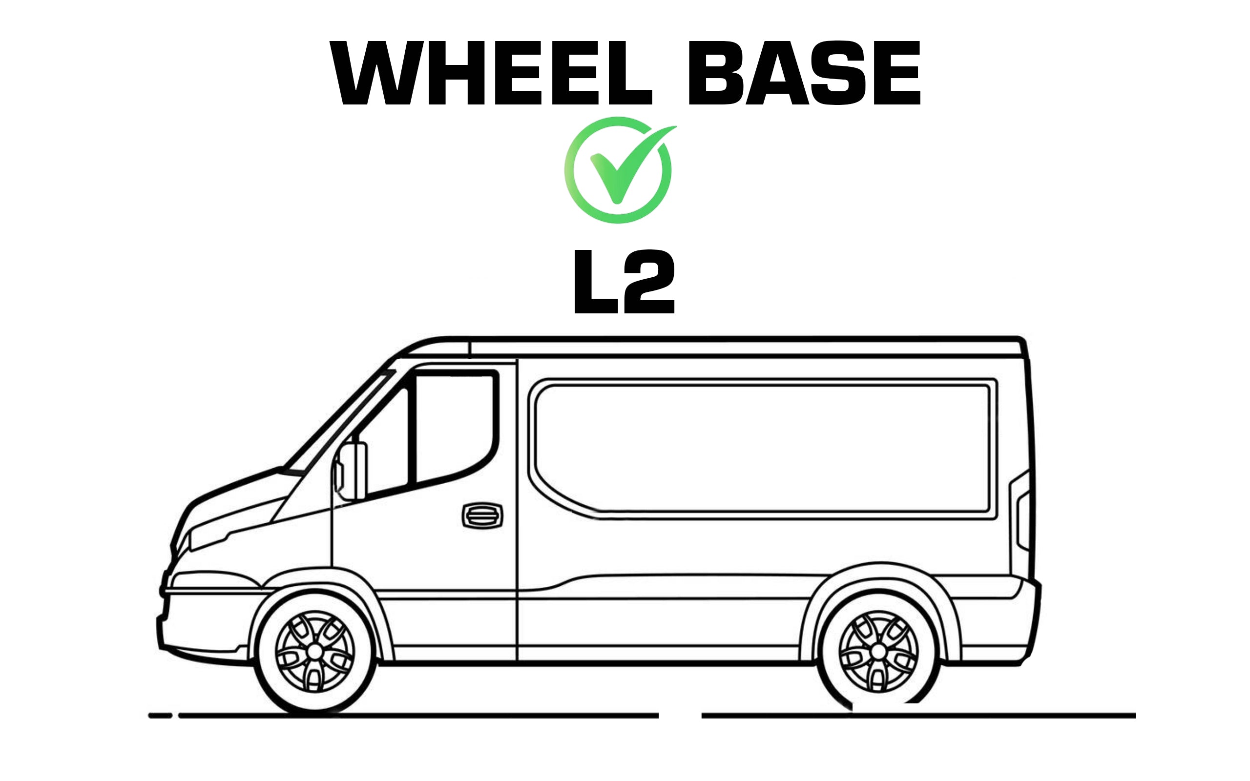 Vauxhall Vivaro (L2) Rack, 3 Bars & Roller - TITAN WorkReady (Mk3 - 2020 Onward)