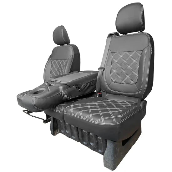 Renault Trafic 2014 Onwards Leatherette Tailored Seat Covers