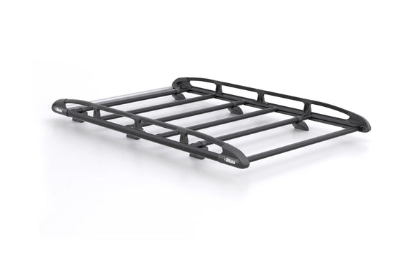 Vauxhall Combo 2018 - L1H1 Twin Rear Doors, Rhino Roof Rack KammRack Black — Main Image