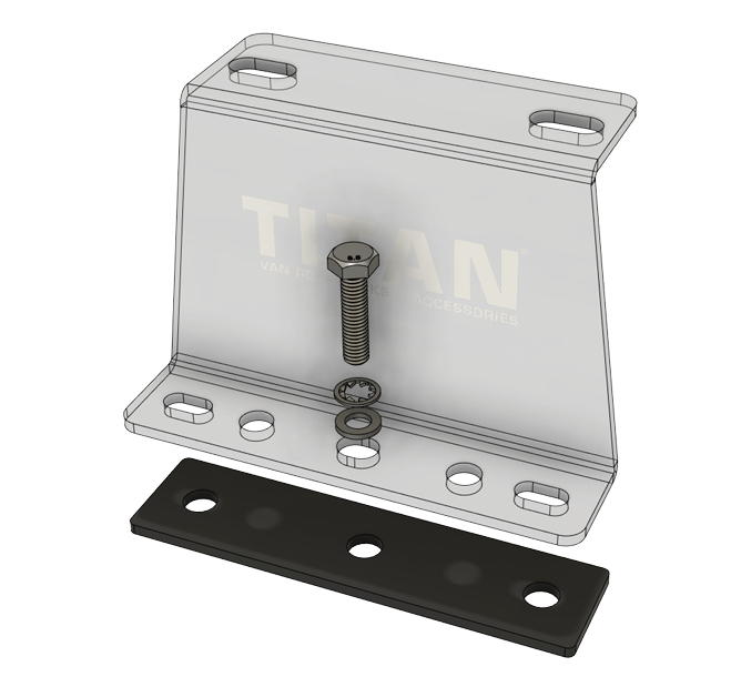 Roof Rack Fittings Bolt Pack 4 BARS for VW TRANSPORTER T5 - T6 SWB & LWB