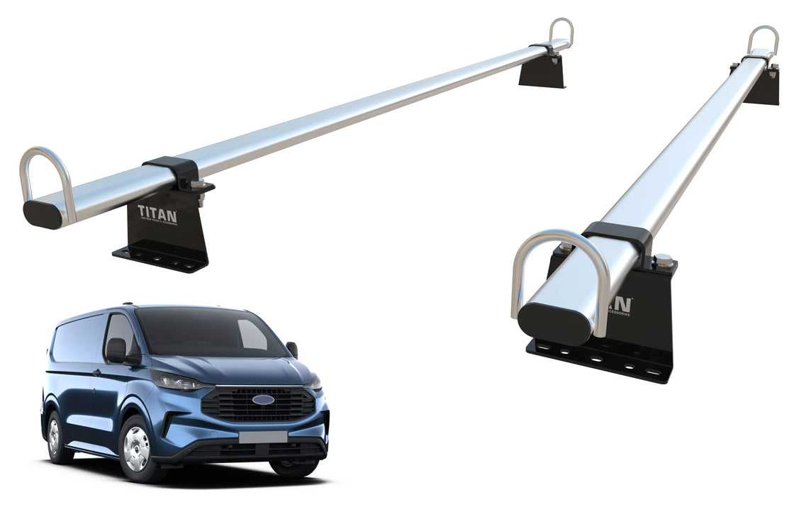 Ford Transit Custom (2024-onwards) Roof Rack Bars - TITAN WorkReady 2-BAR Set