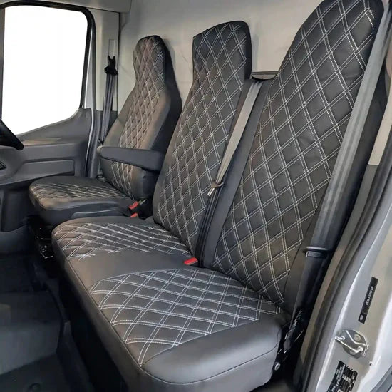 Leatherette Van Seat Covers Driver & Double Passenger