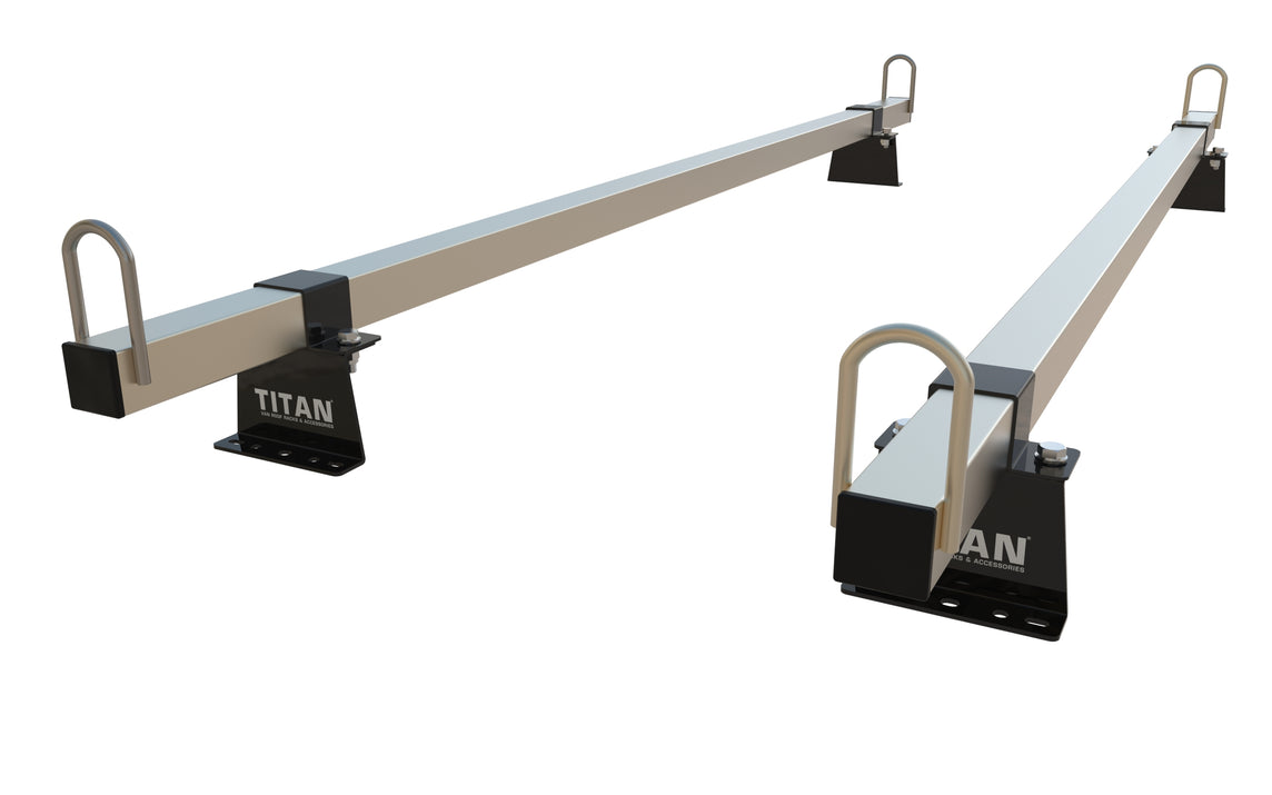 Transit Custom van Roof Rack 2 Bars - TITAN 40-40 Construction Grade