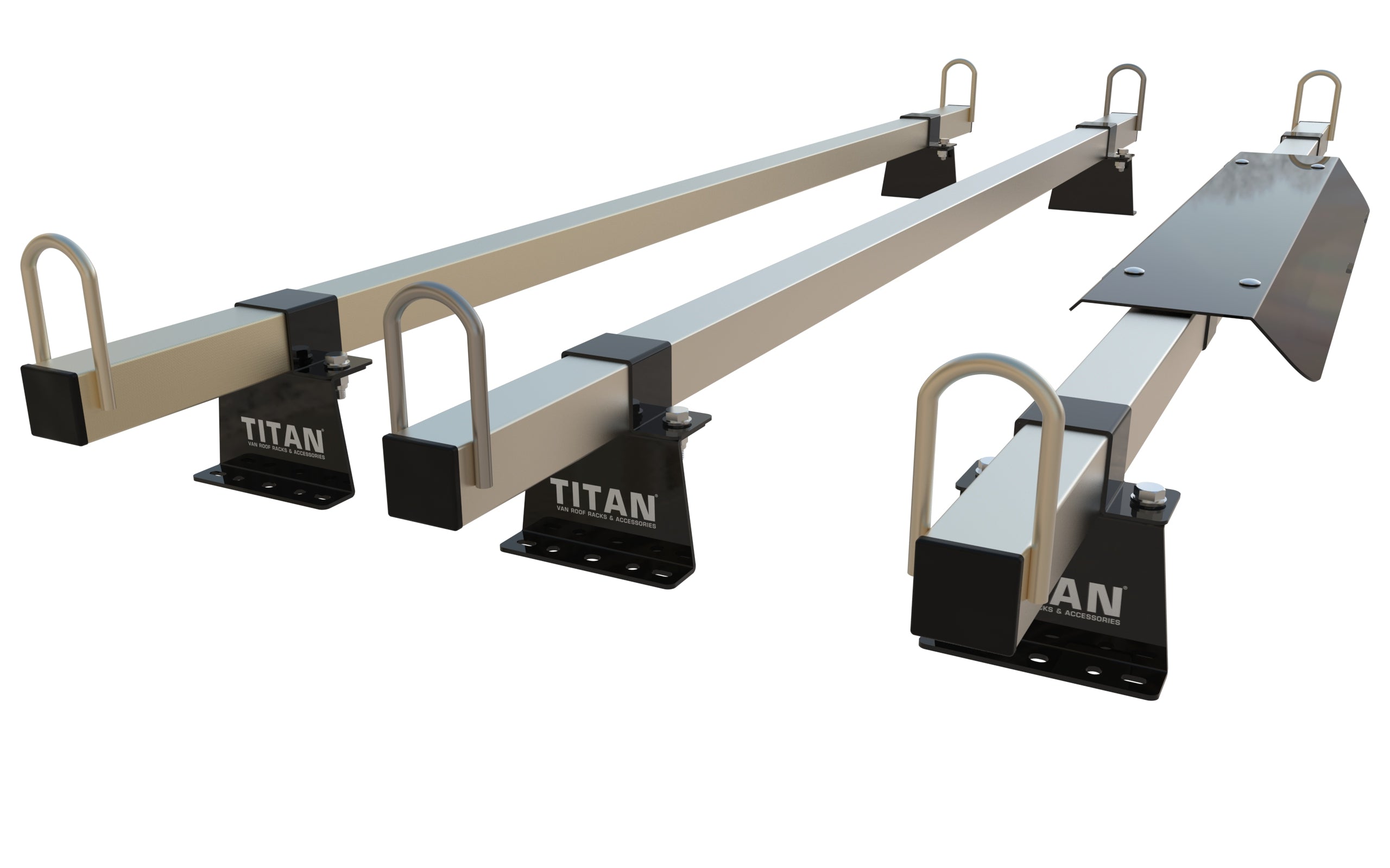 Transit Custom van Roof Rack 3 Bars -  TITAN 40-40 Construction Grade