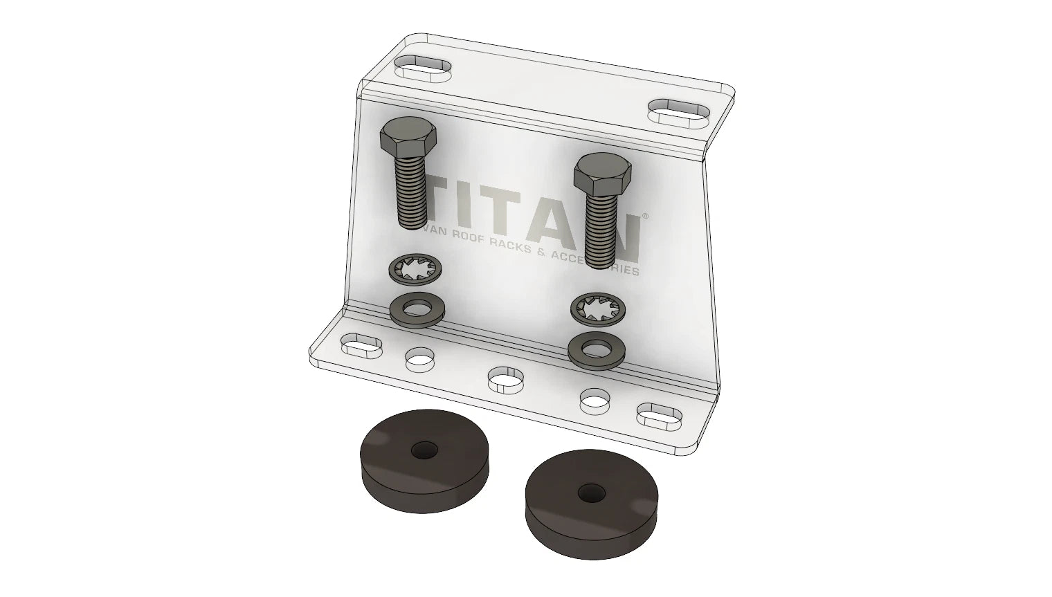 Roof Rack Fittings Bolt Pack 3 BARS FORD TRANSIT CUSTOM (2012-2023) SWB & LWB