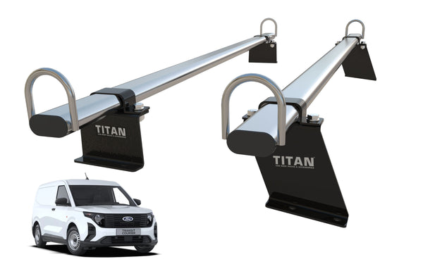 Ford Transit COURIER Roof Rack, 2 Bars - TITAN WorkReady (NEW SHAPE - 2024-onward)