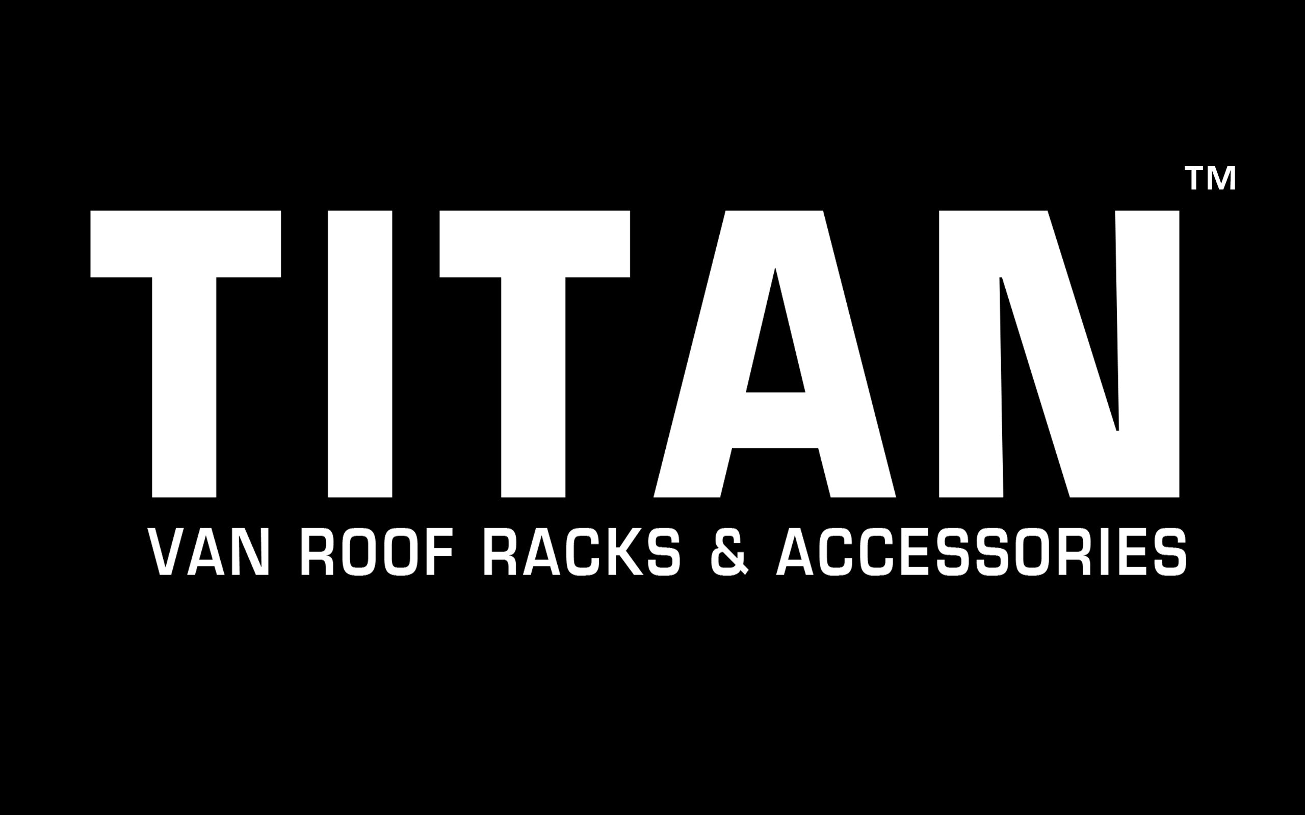 TITAN WorkReady Van Roof Rack 4 Bars - Compatible Fittings to fit a VW CAFTER van (2006-2016 models) - With Rear Roller kit