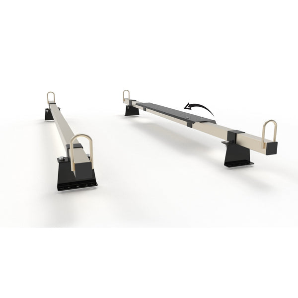 VW Transporter T5 & T6 van Roof Rack 2 Bars - TITAN Construction Grade