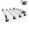 VW Transporter T5 - T6 - T6.1 - AutoRack METRO Aluminium van roof rack 4 bars - With rear roller